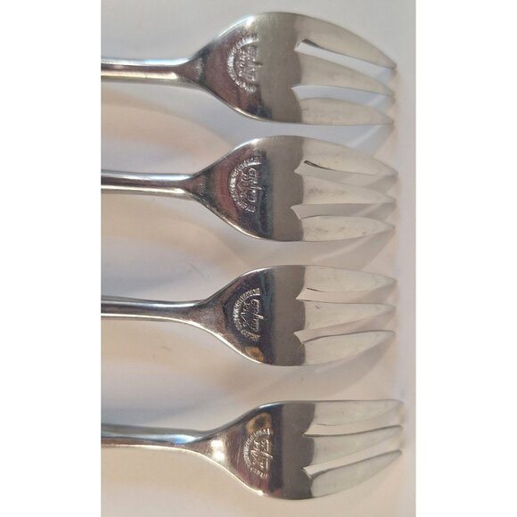 Dior Muffin by Grand Prix Seafood Forks Faux Wood Lot Of Four - Picture 8 of 15